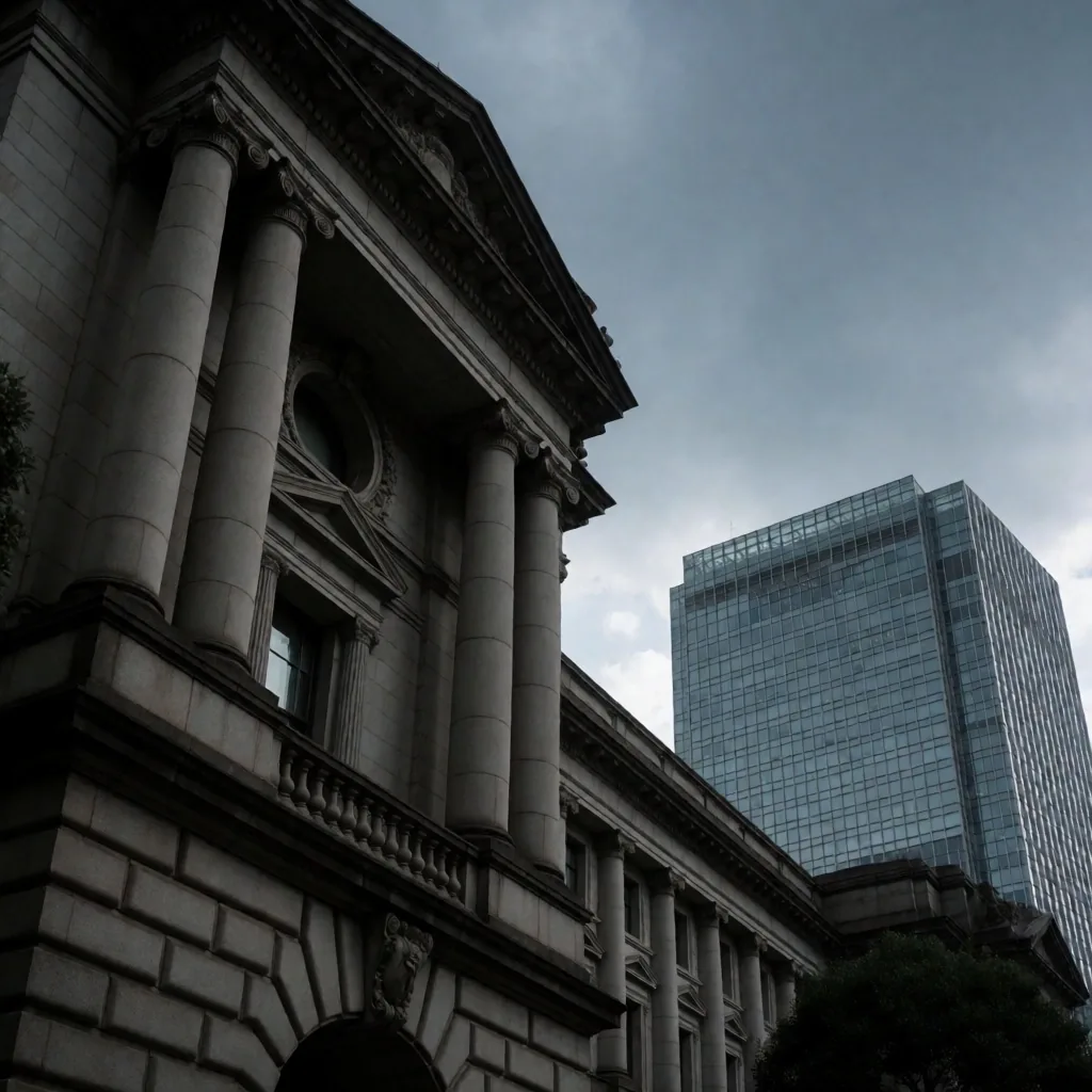 Distrito financiero de Tokio al amanecer