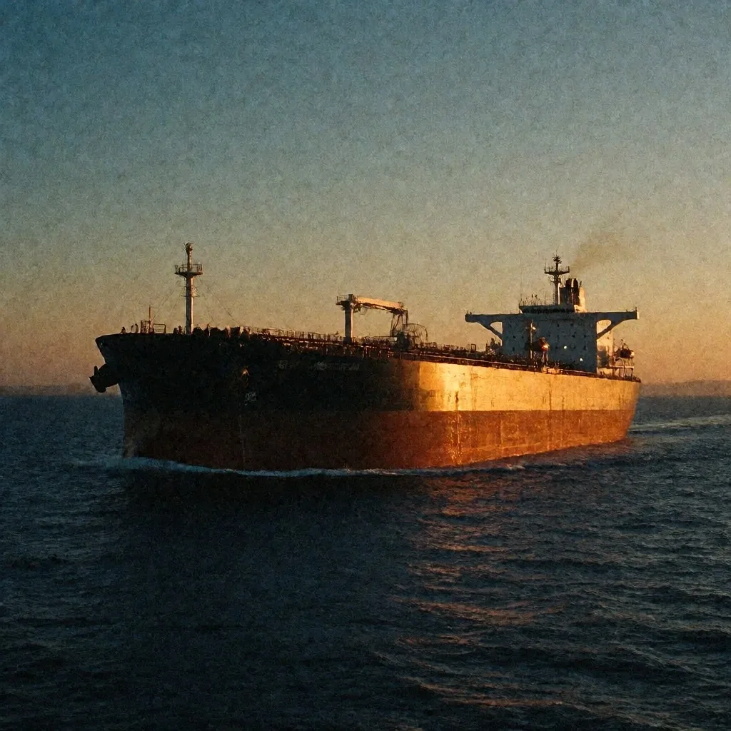 Petrolero en el Estrecho de Ormuz
